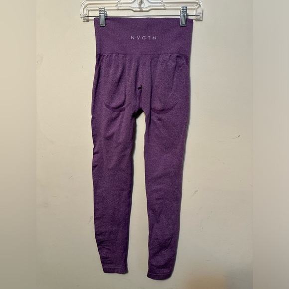 Navigation NVGTN‎ Purple Contour Seamless Leggings XS Great Condition Gym Yoga - Picture 4 of 4